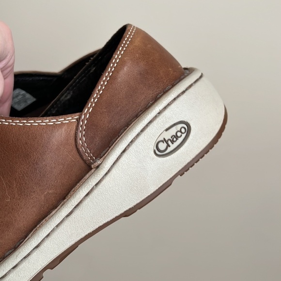 Chaco Zaagh Vibram Gunnison Shiitake Leather Slip On Shoes - Picture 8 of 9